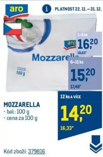 Makro MOZZARELLA nabídka