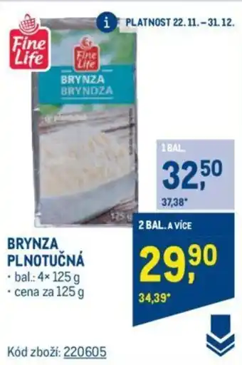 Makro BRYNZA PLNOTUČNÁ nabídka