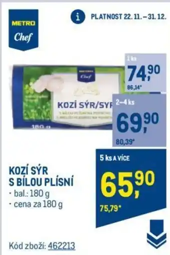Makro KOZÍ SÝR S BÍLOU PLÍSNÍ nabídka