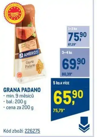 Makro GRANA PADANO nabídka