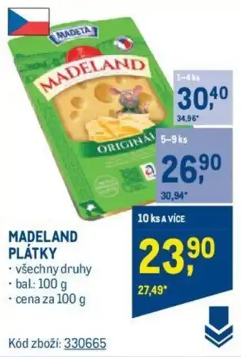 Makro MADELAND Platky nabídka