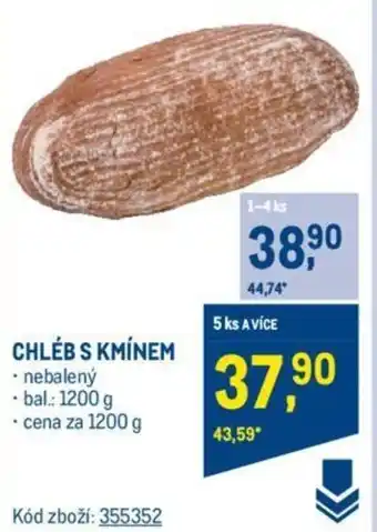 Makro CHLÉB S KMÍNEM nabídka