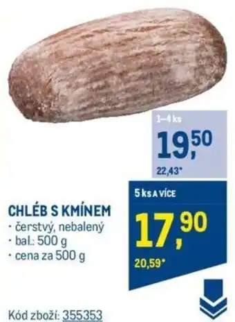 Makro CHLÉB S KMÍNEM nabídka