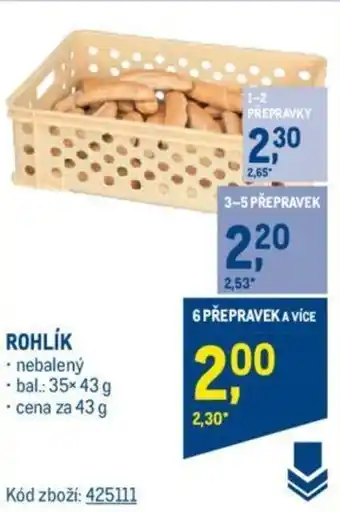 Makro ROHLÍK nabídka