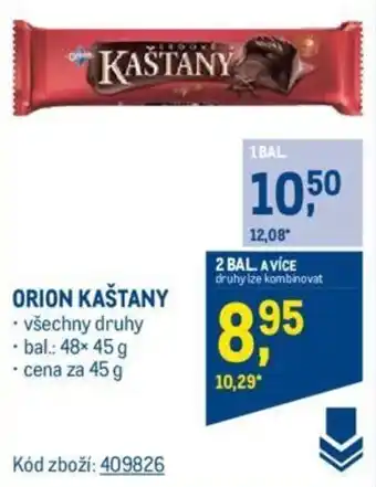 Makro ORION KAŠTANY nabídka