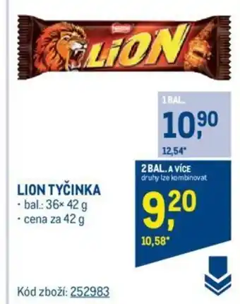 Makro LION TYČINKA nabídka