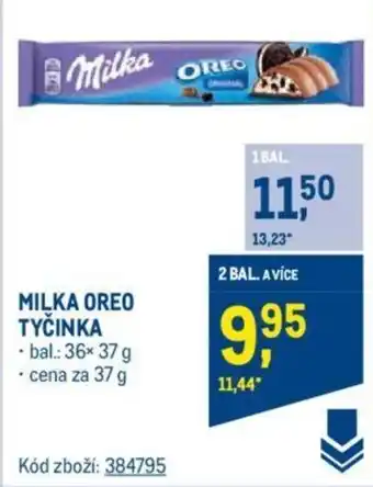 Makro MILKA OREO TYČINKA nabídka