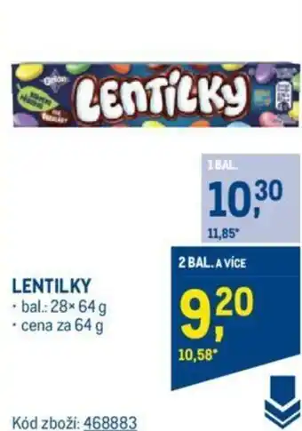 Makro LENTILKY nabídka