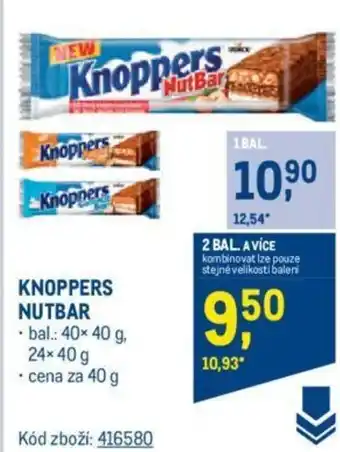 Makro KNOPPERS NUTBAR nabídka