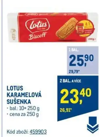 Makro LOTUS KARAMELOVÁ SUŠENKA nabídka