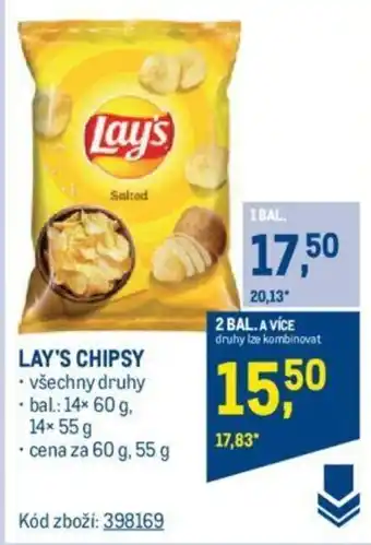 Makro LAY'S CHIPSY nabídka