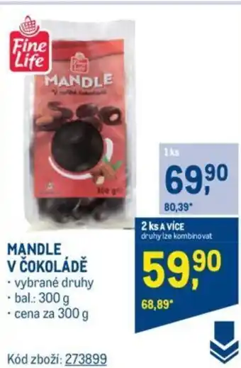 Makro MANDLE V ČOKOLÁDĚ nabídka
