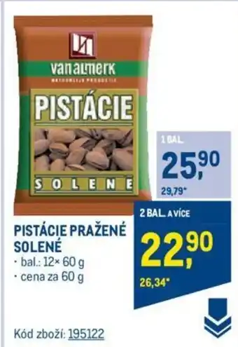 Makro PISTÁCIE PRAŽENÉ SOLENÉ nabídka