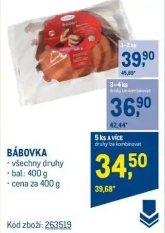 Makro BÁBOVKA nabídka