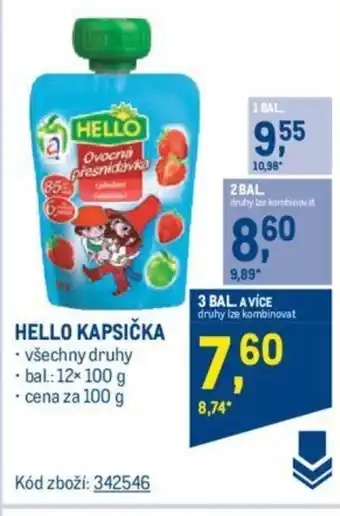 Makro HELLO KAPSIČKA nabídka