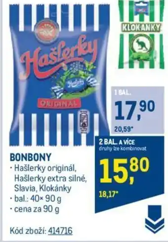 Makro BONBONY nabídka