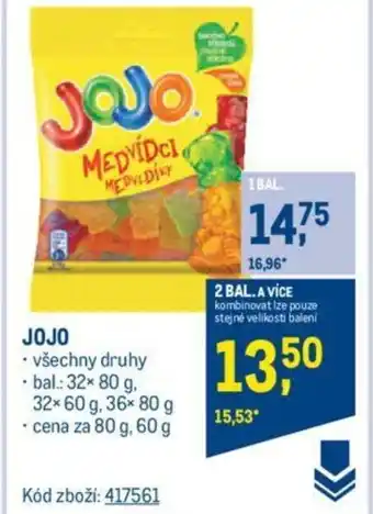 Makro JOJO nabídka