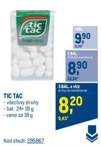 Makro TIC TAC nabídka