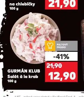 Kaufland Salát á la krab nabídka