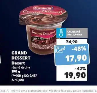 Kaufland Grand dessert nabídka