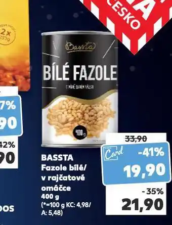 Kaufland Bassta fazole nabídka