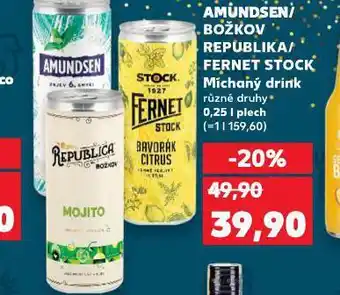 Kaufland Amundsen vodka a soda nabídka
