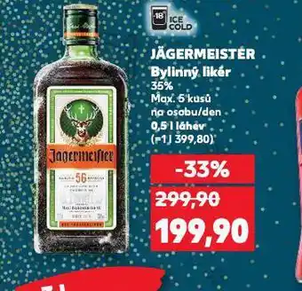 Kaufland Jagermeister nabídka