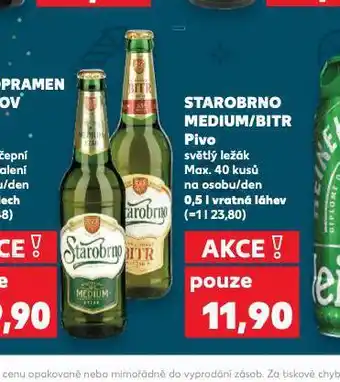 Kaufland Pivo starobrno nabídka