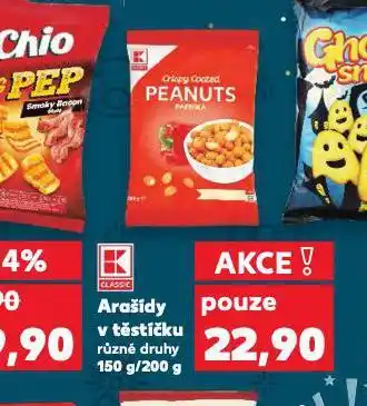 Kaufland Arašídy v těstíčku nabídka