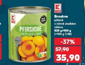 Kaufland Broskve nabídka