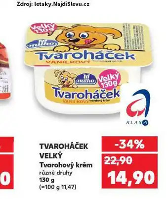 Kaufland Tvaroháček nabídka