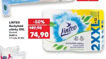 Kaufland Linteo kuchyňské utěrky nabídka