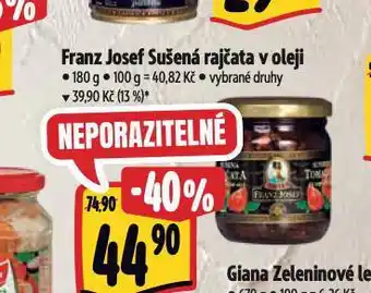 Albert Franz josef sušená rajčata nabídka