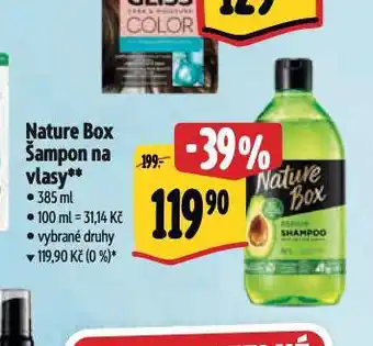 Albert Nature box šampon nabídka