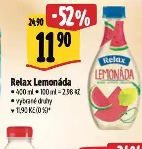 Albert Relax limonáda nabídka