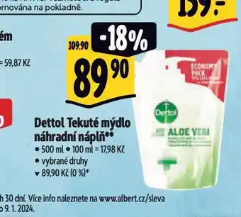 Albert Dettol tekuté mýdlo nabídka