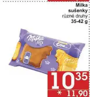 Jip Milka sušenky různé druhy, 35-42 g nabídka