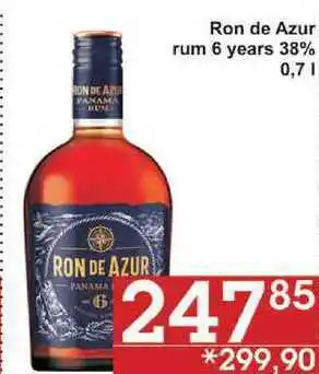 Jip Ron de azur rum 6 years 38%, 0,7 l nabídka