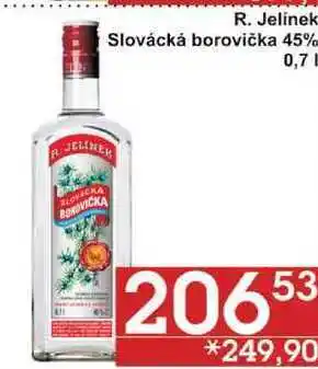 R. jelinek slovácká borovička 45%, 0,7 l