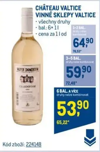 Makro CHÂTEAU VALTICE VINNÉ SKLEPY VALTICE nabídka