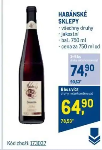 Makro HABÁNSKÉ SKLEPY nabídka
