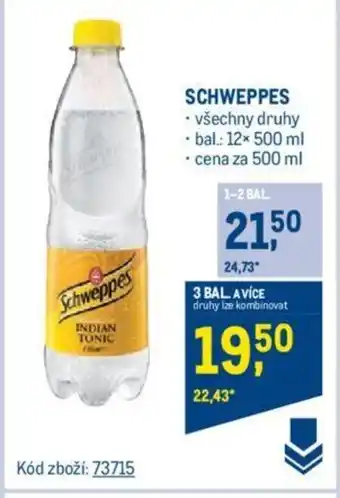 Makro SCHWEPPES nabídka