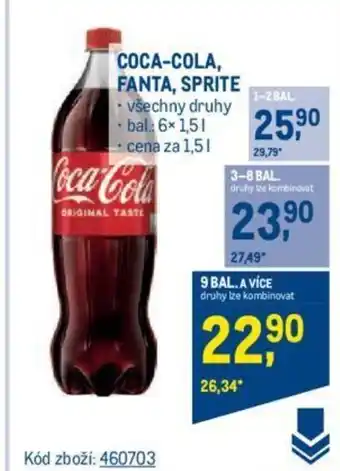 Makro COCA-COLA, FANTA, SPRITE nabídka
