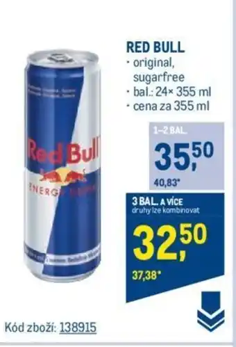 Makro RED BULL nabídka