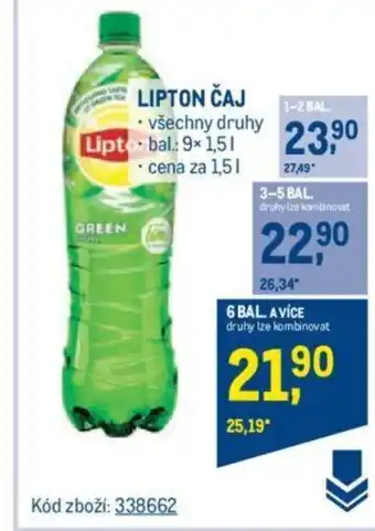 Makro LIPTON ČAJ nabídka