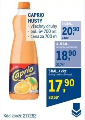Makro CAPRIO HUSTÝ nabídka