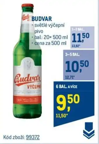 Makro BUDVAR nabídka