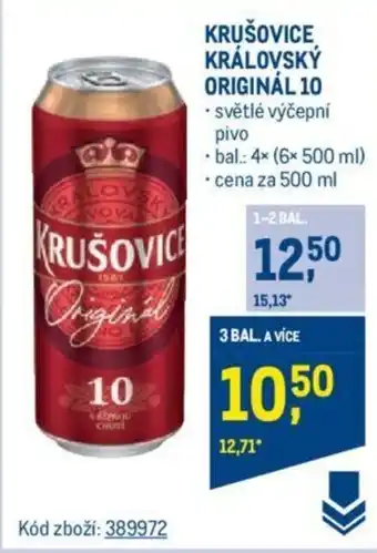Makro KRUŠOVICE KRÁLOVSKÝ ORIGINÁL 10 nabídka