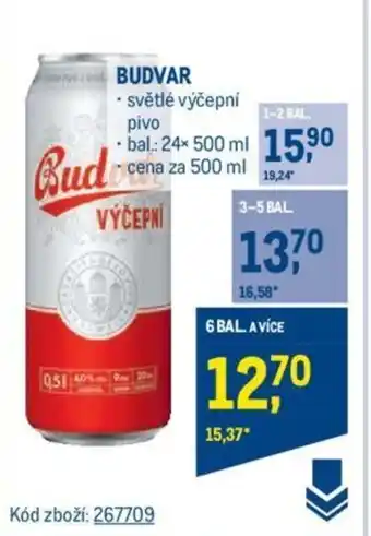 Makro BUDVAR nabídka