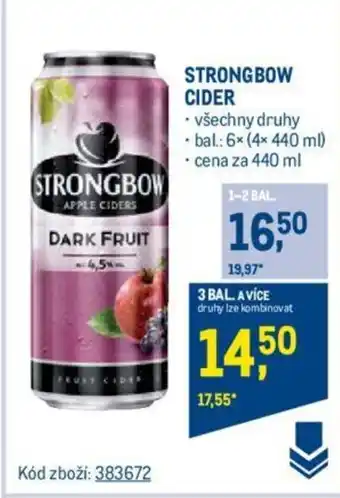 Makro STRONGBOW CIDER nabídka